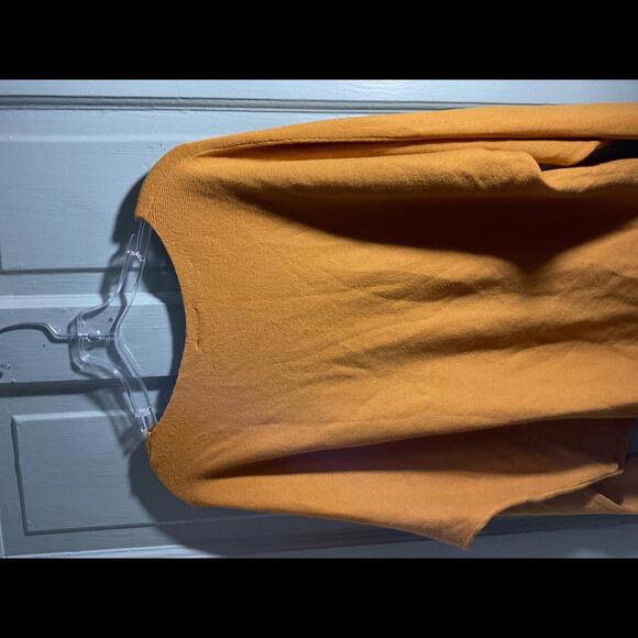 COPY - Vila Milano Cozy Oversized Long Sleeve Top in Mustard Yellow Large - Picture 9 of 10